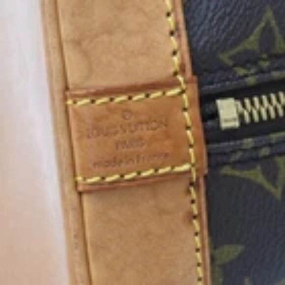 LOUIS VUITTON LV Logo Alma Hand Bag Monogram Leather Brown France M51130 88EF094 - Picture 2 of 16